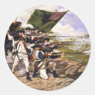 Striden om Long Island av Domenick D'Andrea Runt Klistermärke