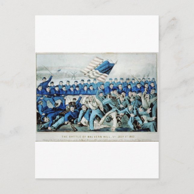 Striden om Malvern Backe, Va. 1 juli 1862 Vykort (Framsida)