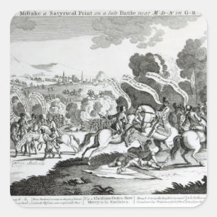 Striden om Minden, 1 augusti 1759 Fyrkantigt Klistermärke