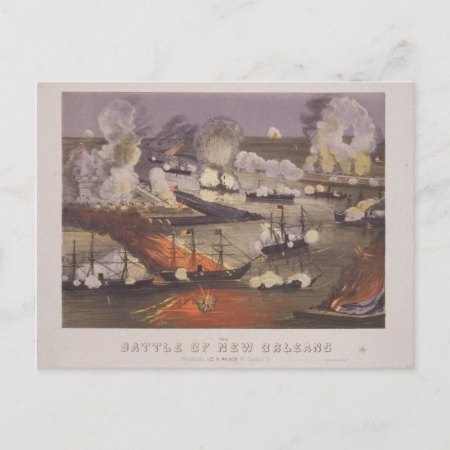 Striden om New Orleans av Thomas S. Sinclair Vykort (Framsida)