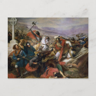 Striden om Poitiers, som Charles Martel vann Vykort