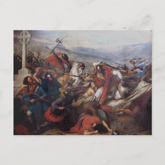 Striden om Poitiers Vykort (Framsida)