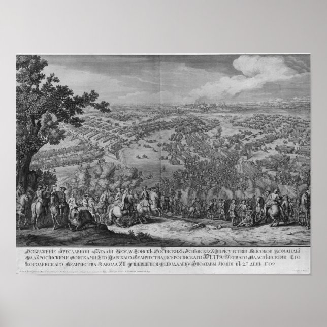 Striden om Poltava Poster (Framsidan)