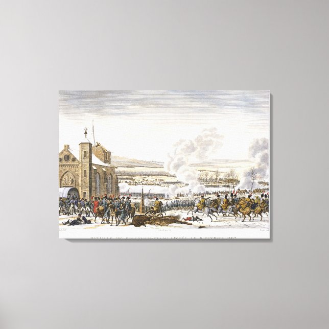 Striden om Preussisch-Eylau den 9 februari 1807, e Canvastryck (Framsida)