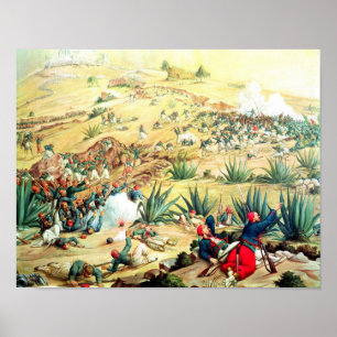 Striden om Puebla den 5 maj 1862 Poster
