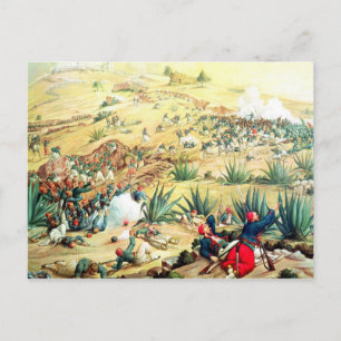 Striden om Puebla den 5 maj 1862 Vykort