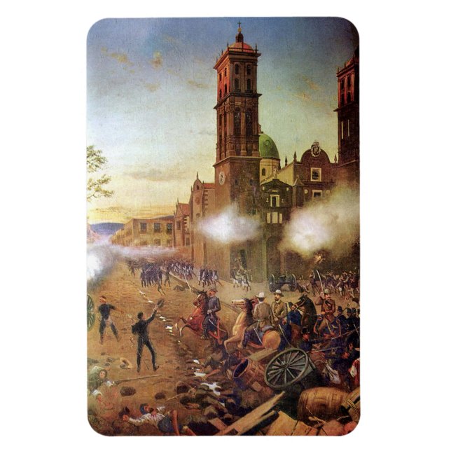 Striden om Puebla Mexican History Magnet (Vertikal)