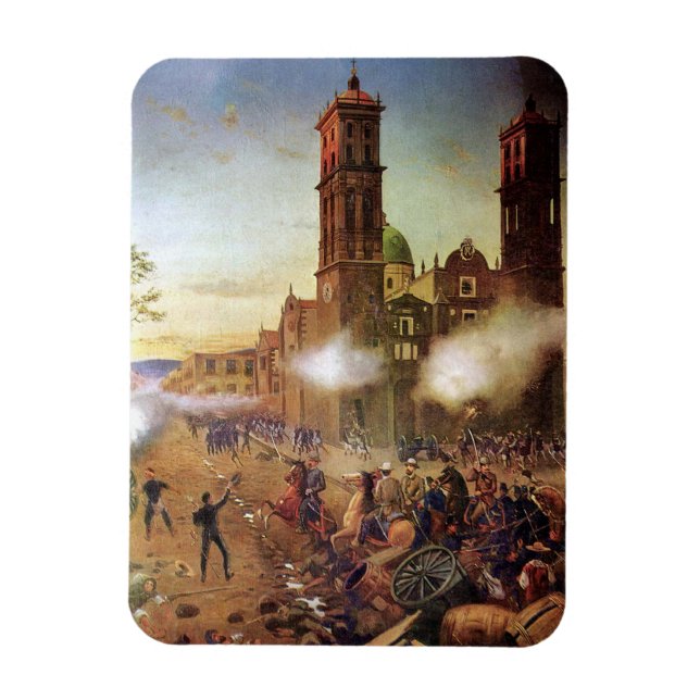 Striden om Puebla Mexican History Magnet (Vertikal)