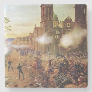 Striden om Puebla Mexican History Stenunderlägg