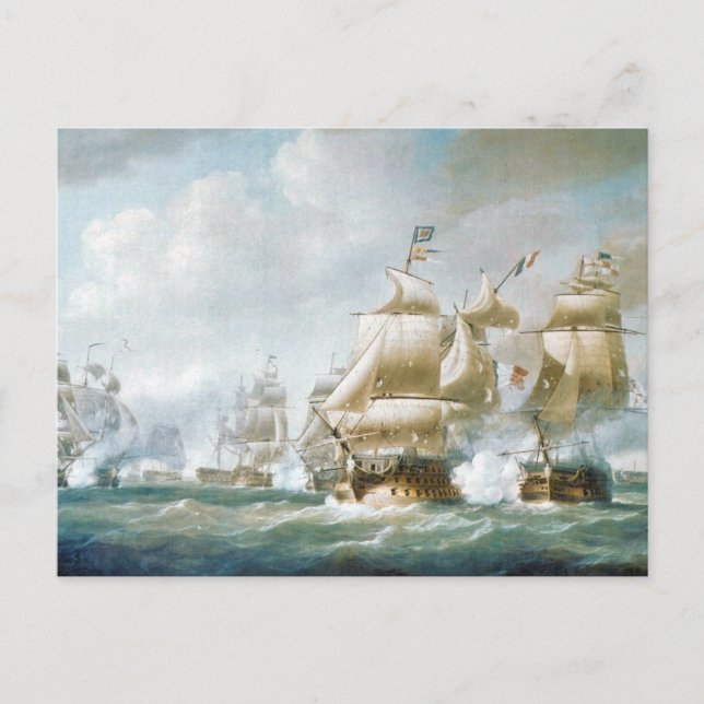 Striden om Santo Domingo 1800-talet Vykort (Framsida)