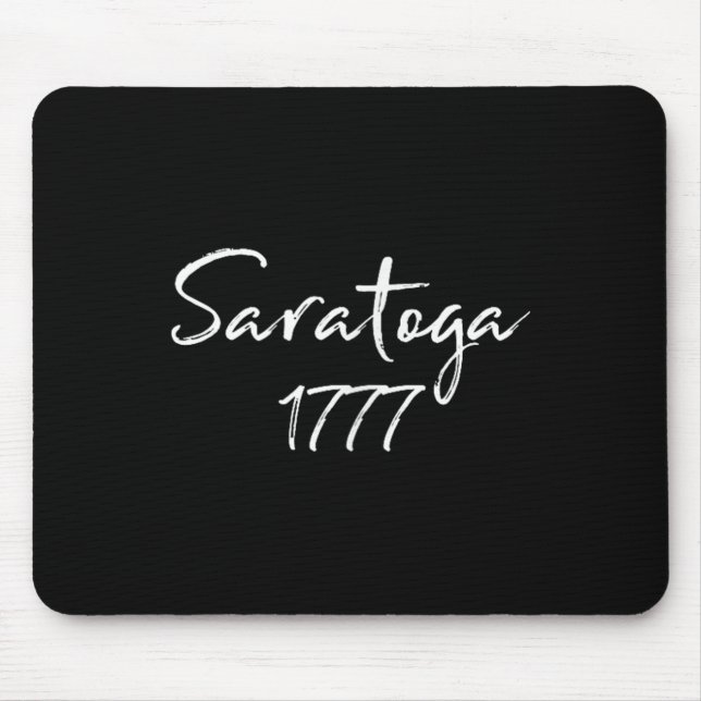 Striden om Saratoga 1777 Revolutionary Krig Rust Musmatta (Framsidan)