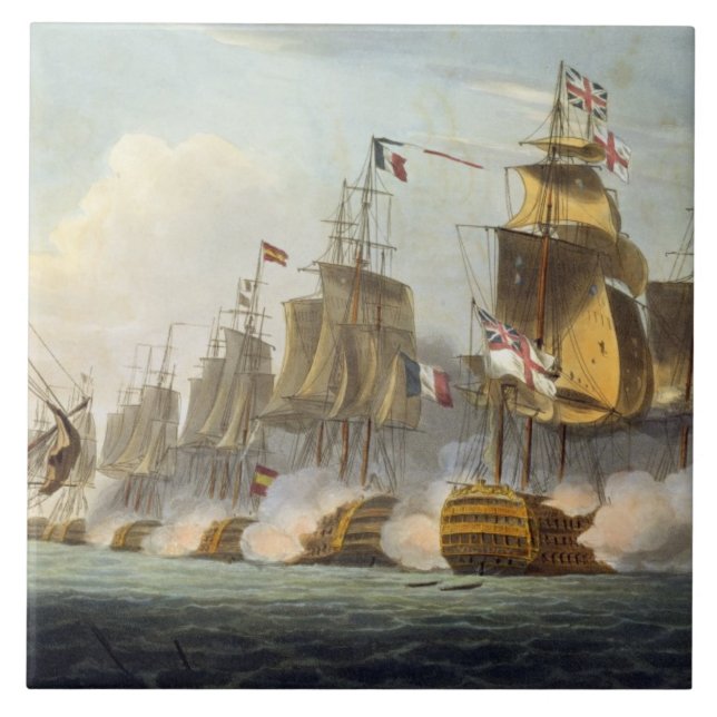 Striden om Trafalgar, 21:a oktober 1805, från "The Kakelplatta (Framsidan)