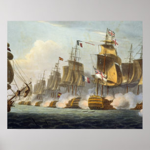 Striden om Trafalgar, 21:a oktober 1805, från "The Poster