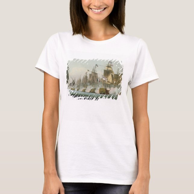 Striden om Trafalgar den 21 oktober 1805, engrav Tee (Framsida)