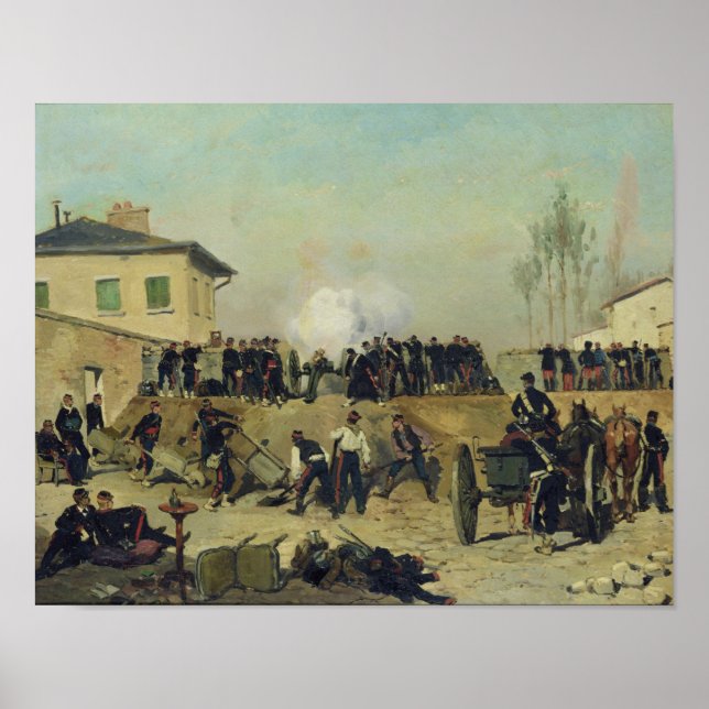 Striden om Villejuif, Siege of Paris, 1870 Poster (Framsidan)