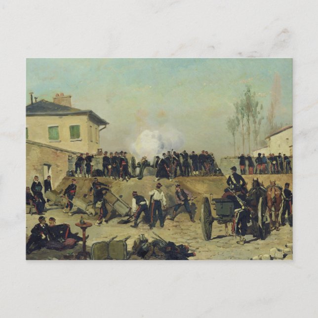 Striden om Villejuif, Siege of Paris, 1870 Vykort (Framsida)