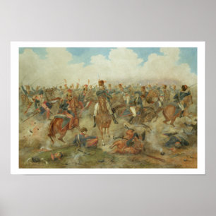 Striden om Waterloo, 18 juni 1815 (w/c på pap Poster