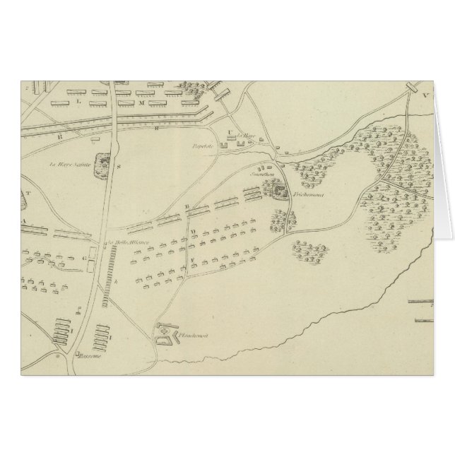 Striden om Waterloo i Belgien Hälsningskort (Framsidan Horizontal)
