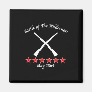 Striden om Wilderness Virginia 1864 Civil B Magnet
