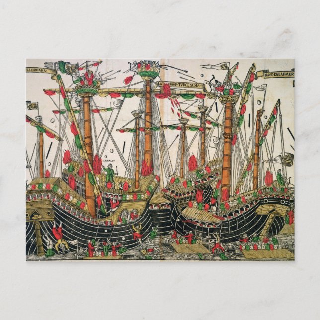 Striden om Zonchio, 1499 Vykort (Framsida)