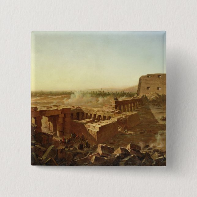 Striden på tempelet av Karnak Knapp (Framsida)