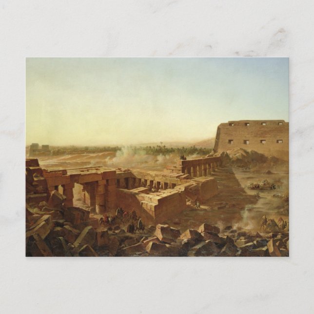 Striden vid Karnak-templet Vykort (Framsida)