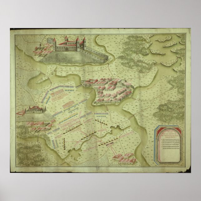 Stridens plan i Mollwitz Poster (Framsidan)