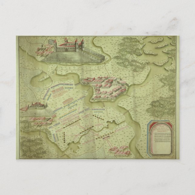 Stridens plan i Mollwitz Vykort (Framsida)