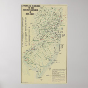 Strider från det revolutionära Krig i New jersey K Poster