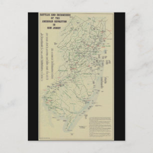 Strider från det revolutionära Krig i New jersey K Vykort