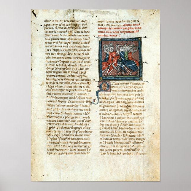 Strider mellan knivar, från Roman d'Artus Poster (Framsidan)