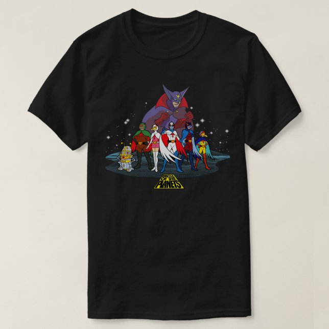 Strider mot Planets-gruppen T Shirt (Design framsida)