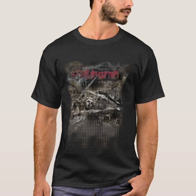 Strider mot Stalingrad Världskrig 2 T Shirt (Framsida)
