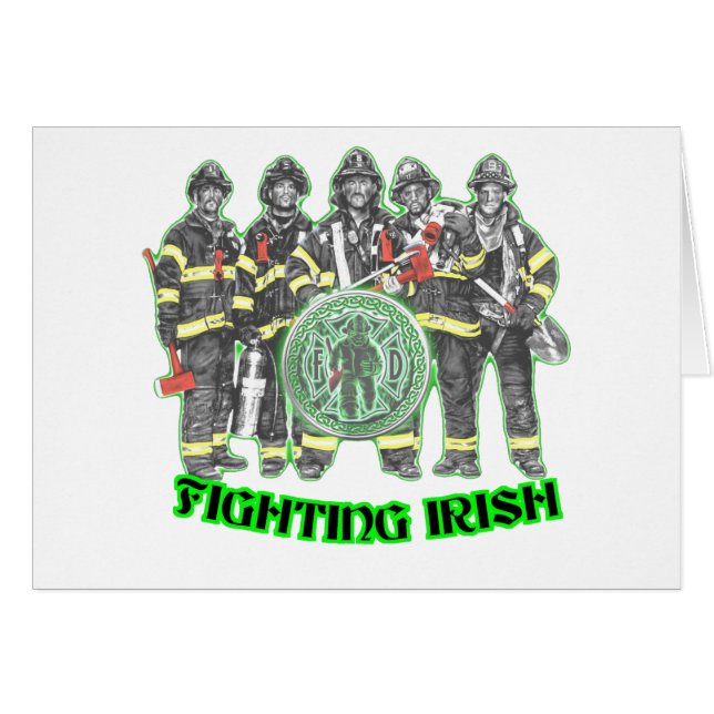 STRIDIGHET IRISH-1 HÄLSNINGSKORT (Framsidan Horizontal)
