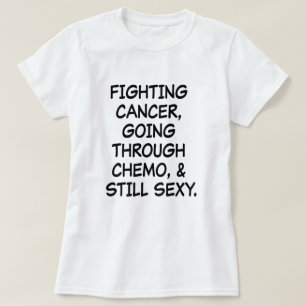 Stridighetcancer som går till och med Chemo T Shirt