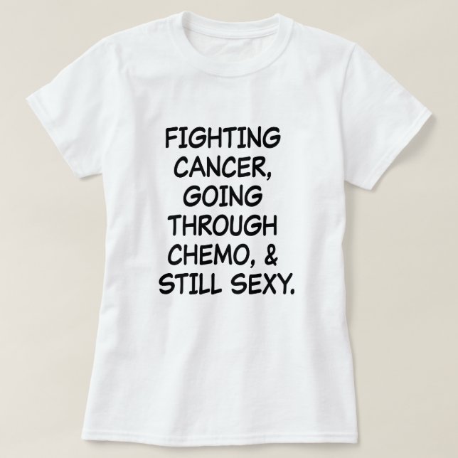 Stridighetcancer som går till och med Chemo T Shirt (Design framsida)
