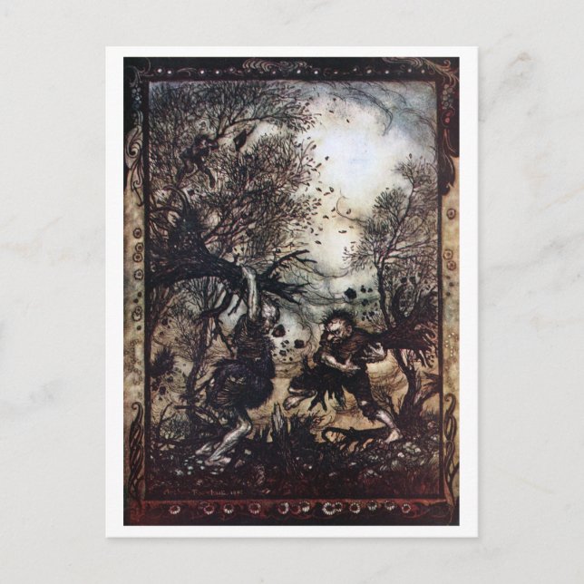 Stridighetjättar Vykort (Framsida)