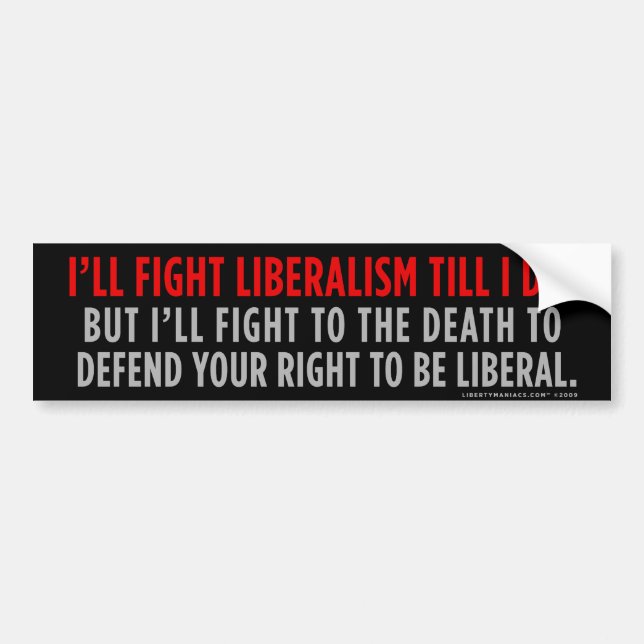 StridighetLiberalismbildekal Bildekal (Framsidan)