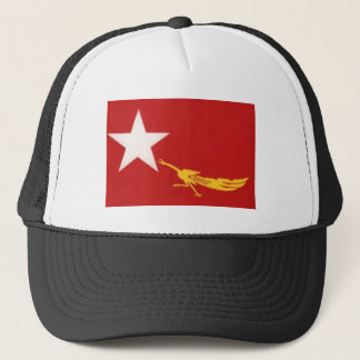 Stridighetpåfågelhatt Keps