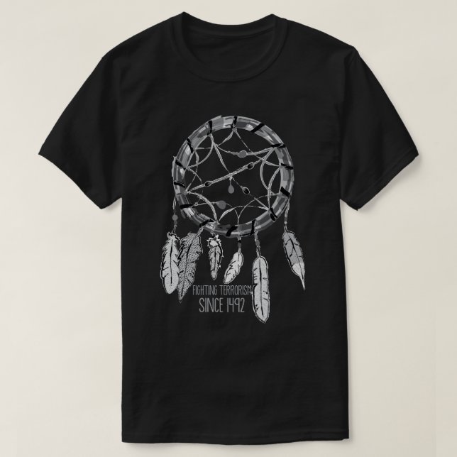 Stridighetterrorism efter 1492. tee shirt (Design framsida)