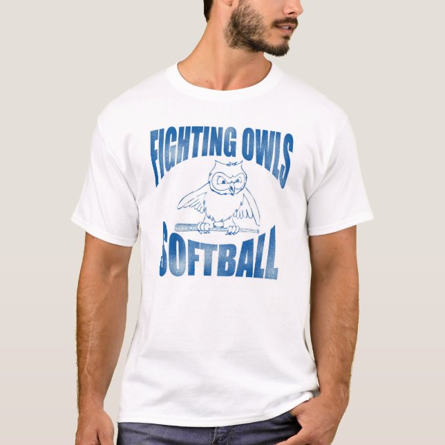 Stridighetugglasoftball Tee (Framsida)