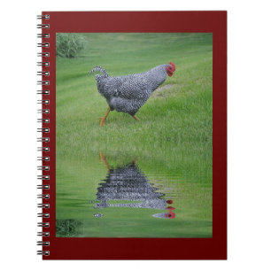 Striding Chicken Anteckningsbok