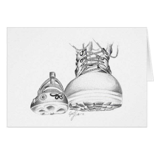 Stridkängor och Mary Janes OBS Kort (Framsidan Horizontal)