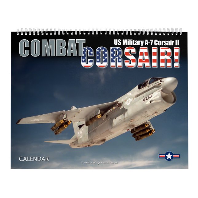 STRIDSKORSARE! US Military A-7 Corsair II Kalender (Omslag)