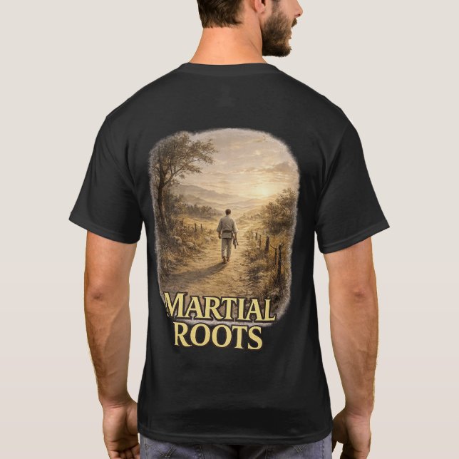 Stridsmässiga Rötter Fortfarande Vägen T Shirt (Baksida)