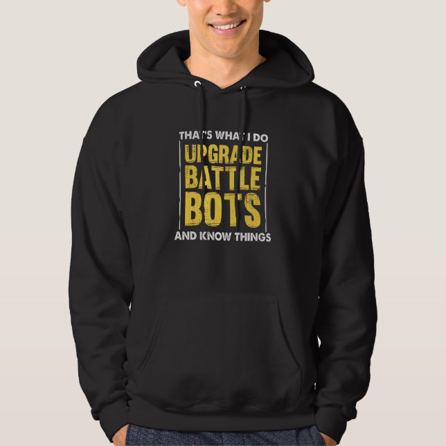 Stridsrobottekniker för Battle Bots Robotics Hoodie (Framsida)