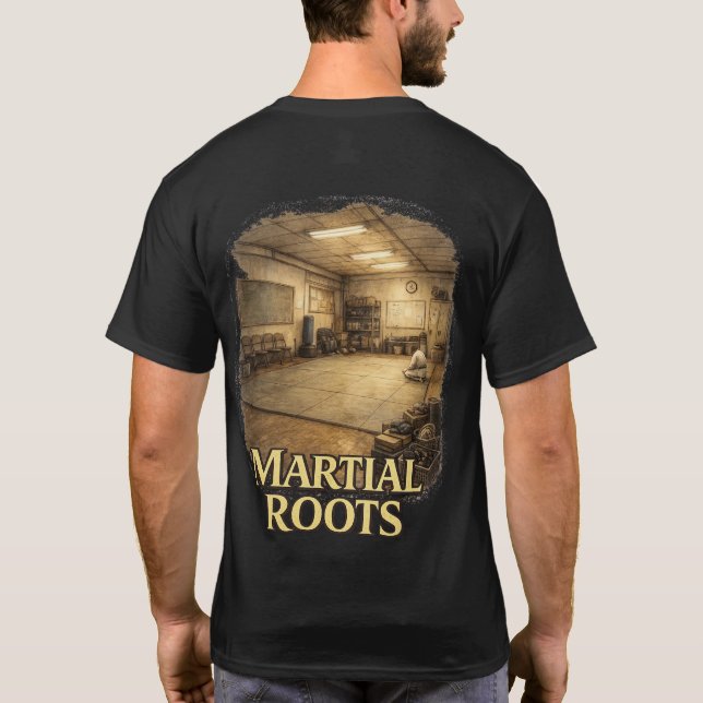 Stridsrötter Smidda rötter Karate T Shirt (Baksida)