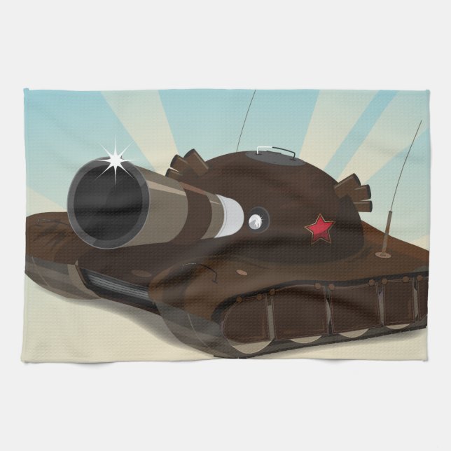 Stridsvagn Kökshandduk (Horisontell)