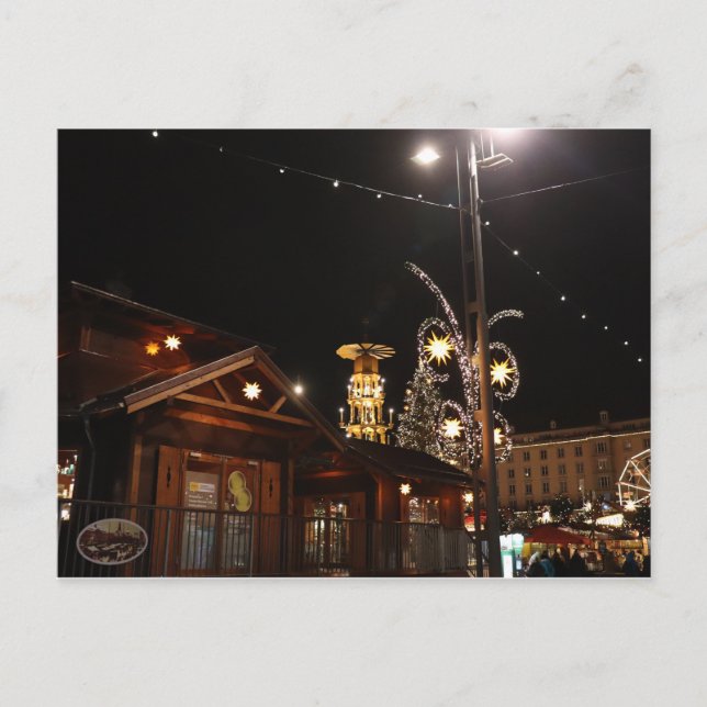 Striezelmarkt at Altmarkt in Dresden Vykort (Framsida)