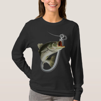 Striiped Bass Fishing Fish Hook T Shirt
